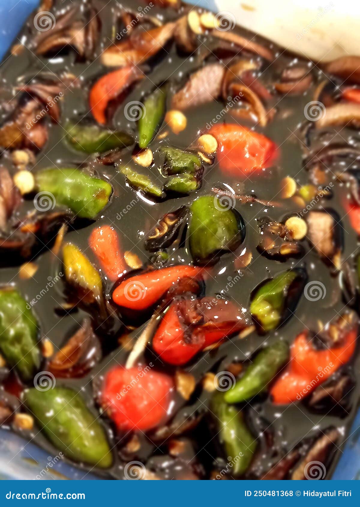 The Side Dish Made from Chilli, Onion, Soy Sauce, Salt, Lemon for Your