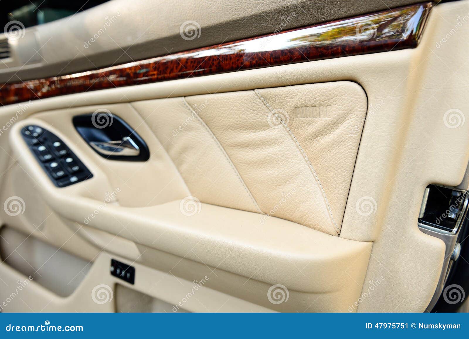 Side door airbag in car stock image. Image of defend 47975751
