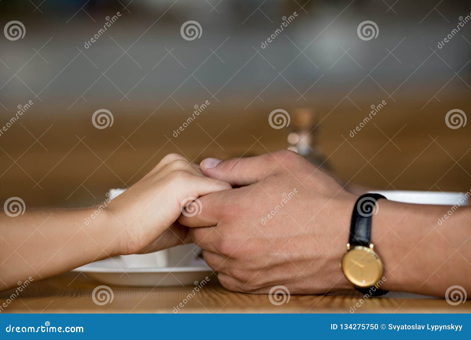 cute couple holding hands