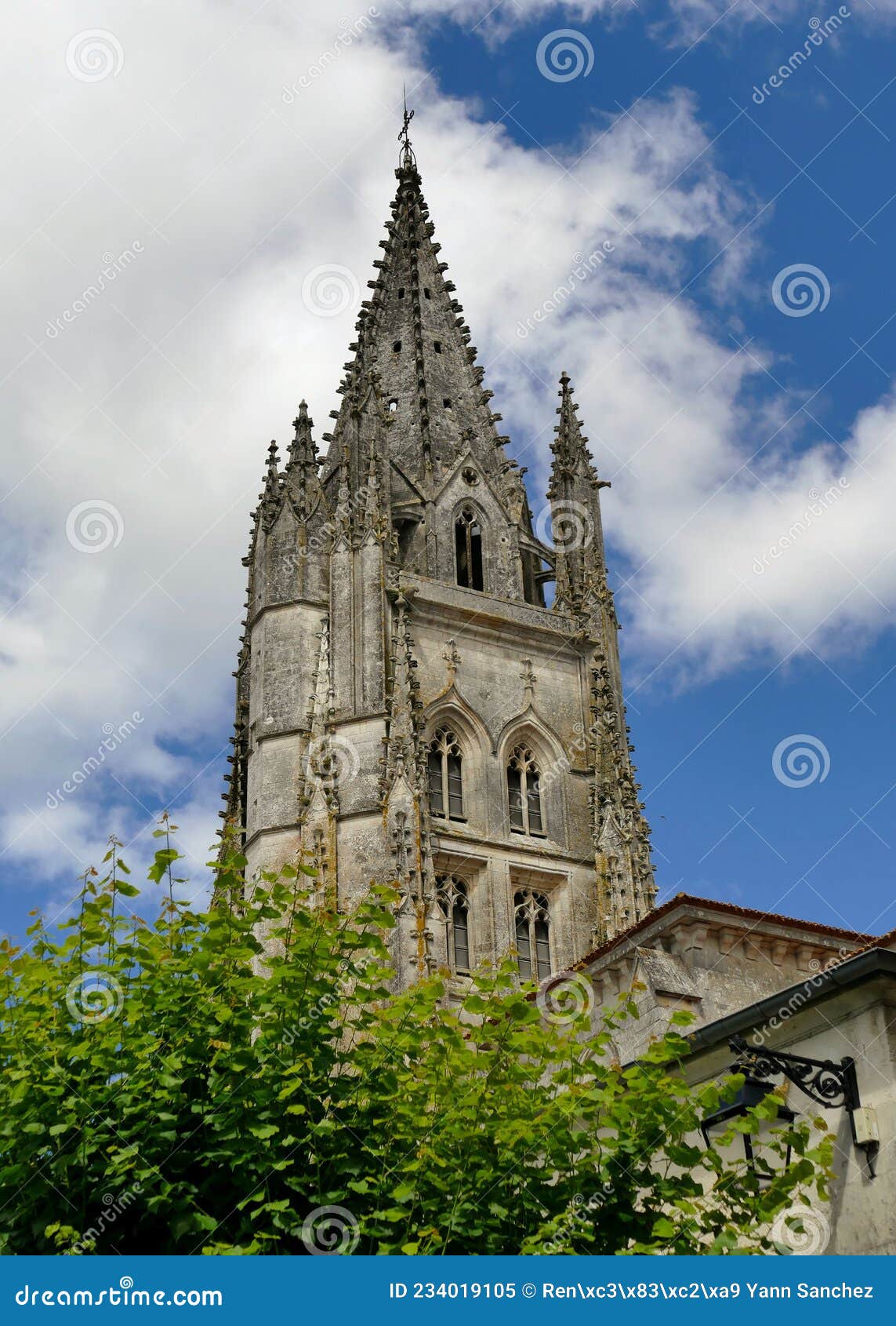 the bell tower saint eutrope basilica in saintes