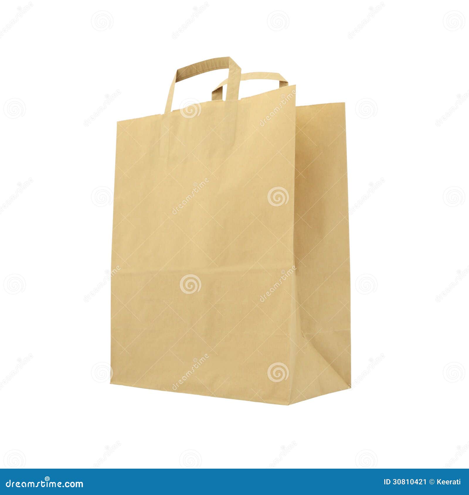 Side paper brown bag stock image. Image of sell, paper - 30810421