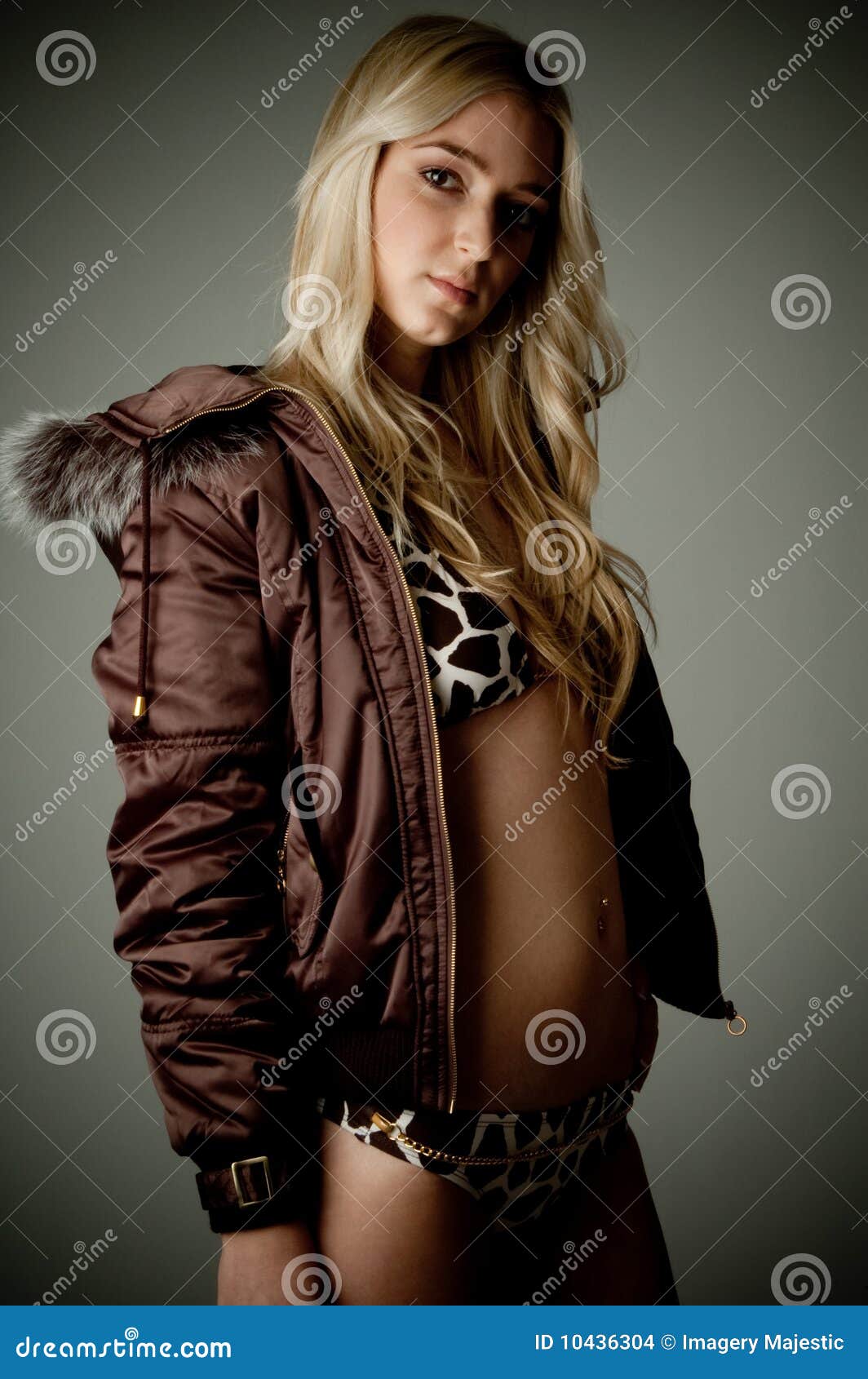 Side pose of young woman stock photo. Image of fashion - 10436304