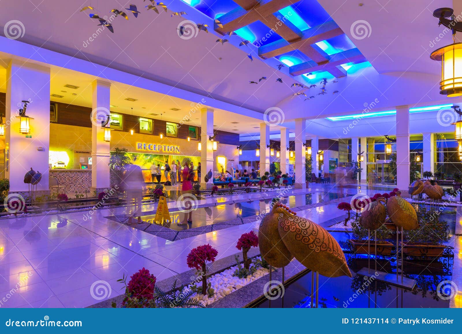 Reception Interior Of The Tt Pegasos World Resort Near Side Turkey Editorial Stock Image Image Of Check Asia 121437114