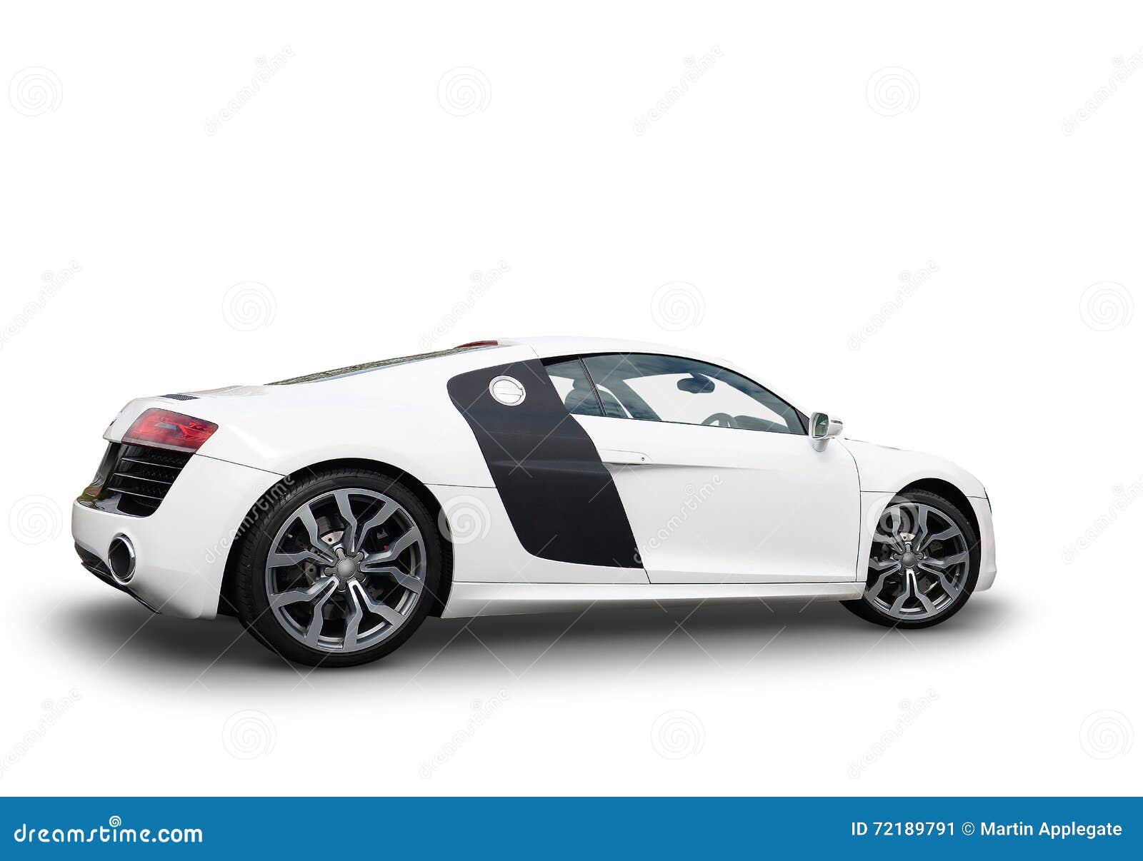 side view of audi r8 sports car