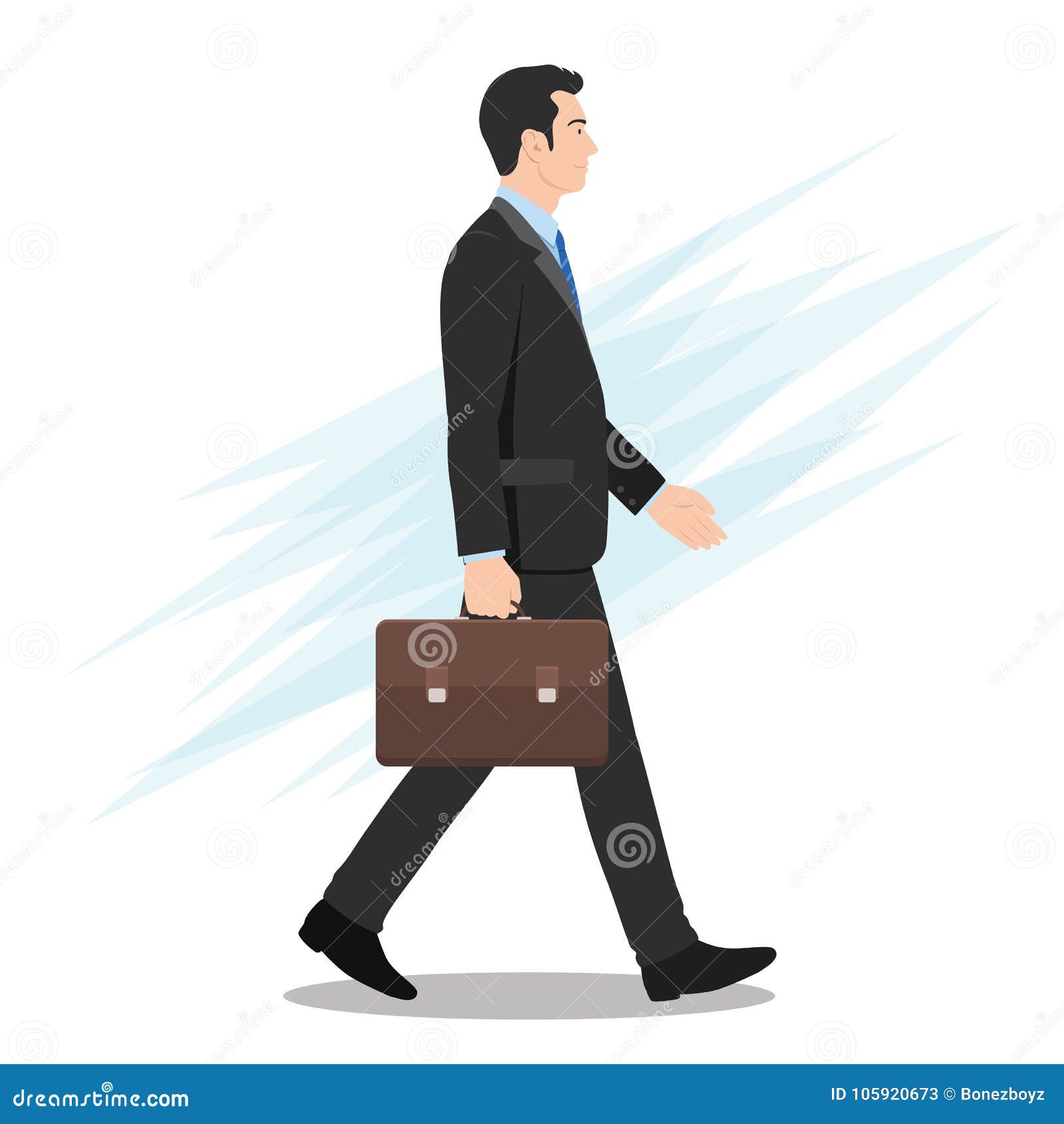 businessman walking clipart image