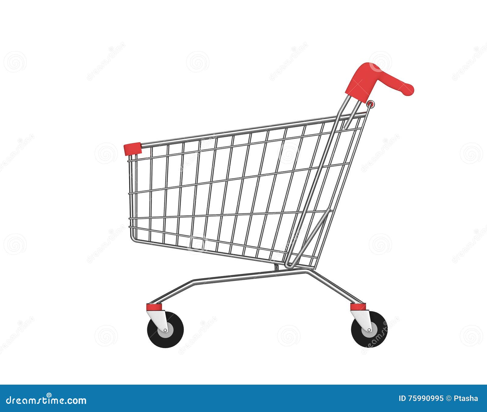monitor trial pea Side View of Empty Shopping Cart Stock Illustration - Illustration of  customer, sign: 75990995