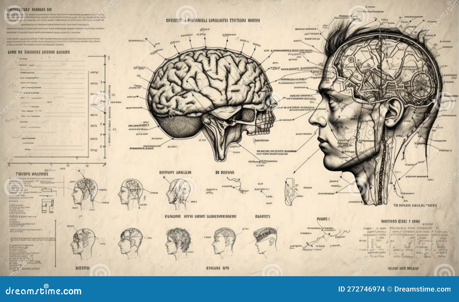 Diagram of the human cerebellum seen from above - Album alb3547111