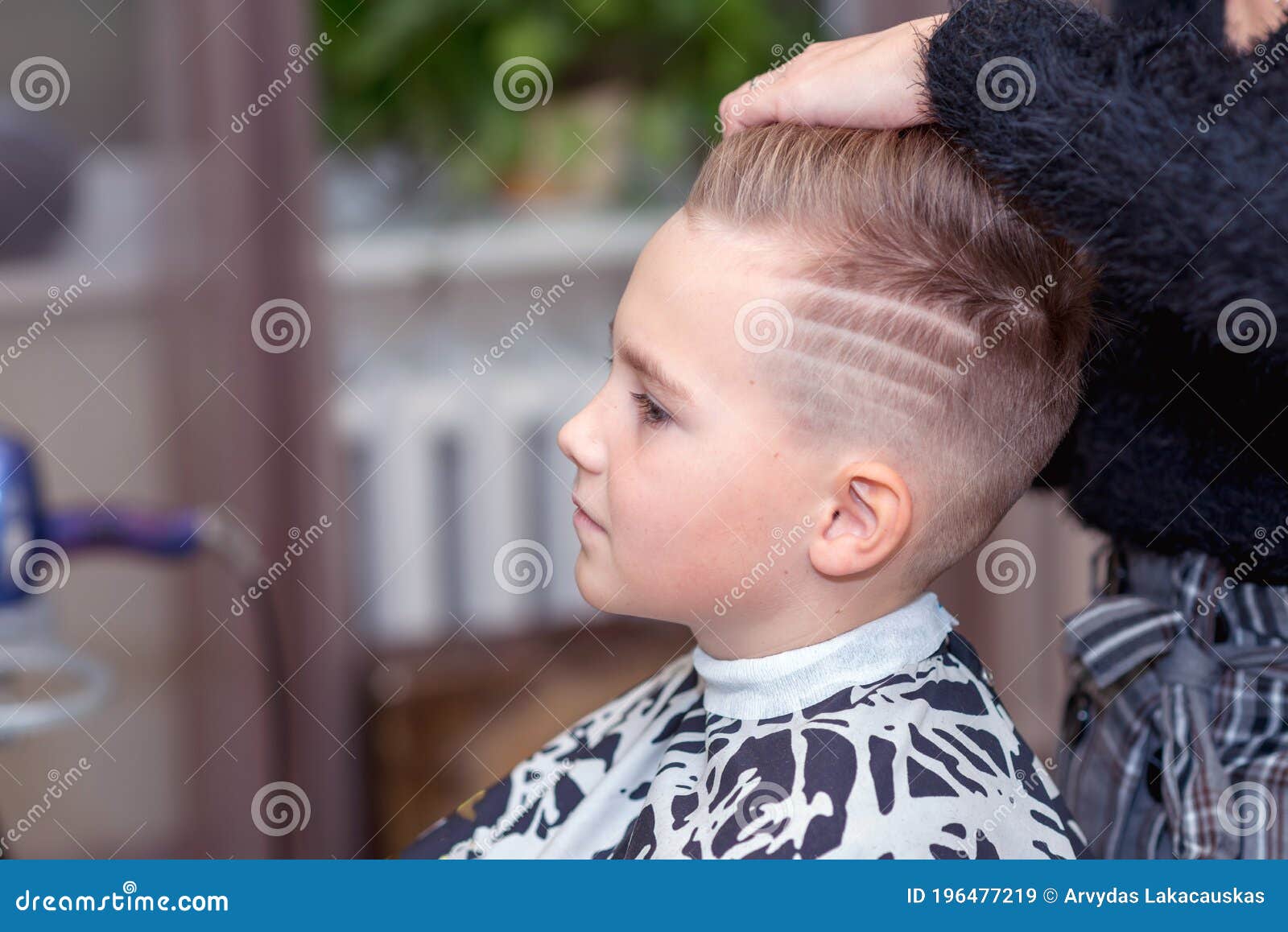 Boy's Haircut with hard part and design - Bangstyle - House of Hair  Inspiration