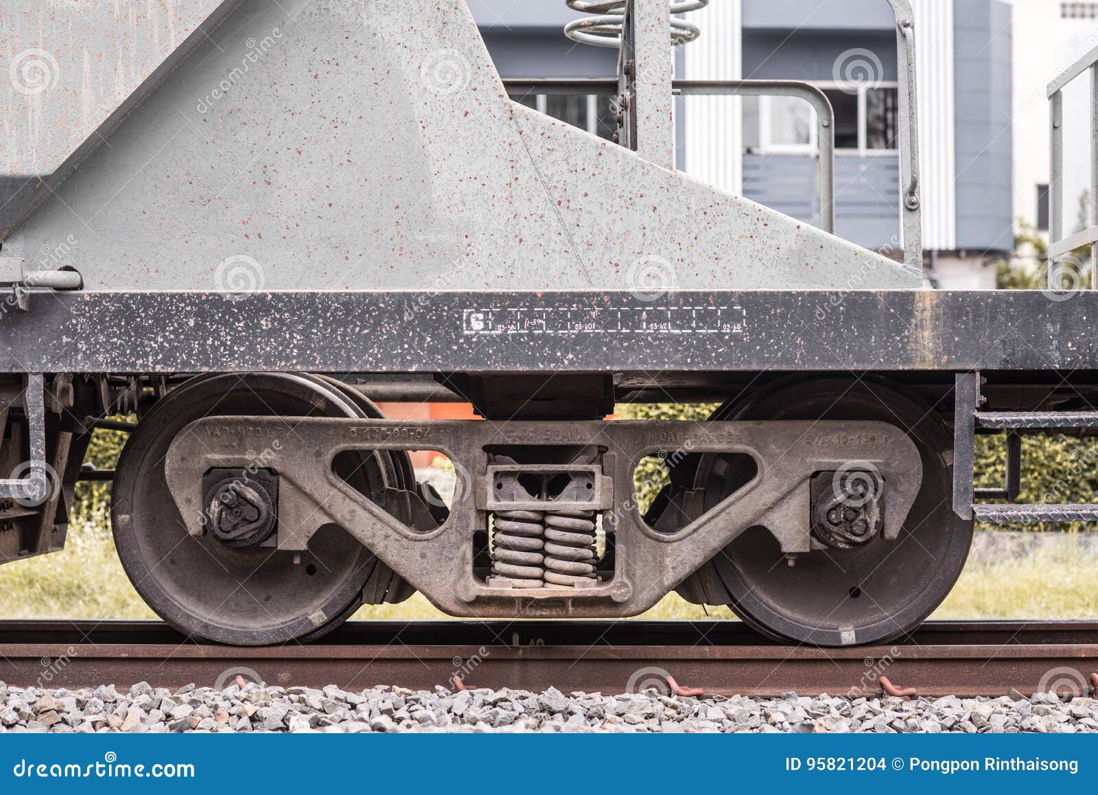 Side View Pair of Train Wheels Stock Photo Image of wheel, industrial