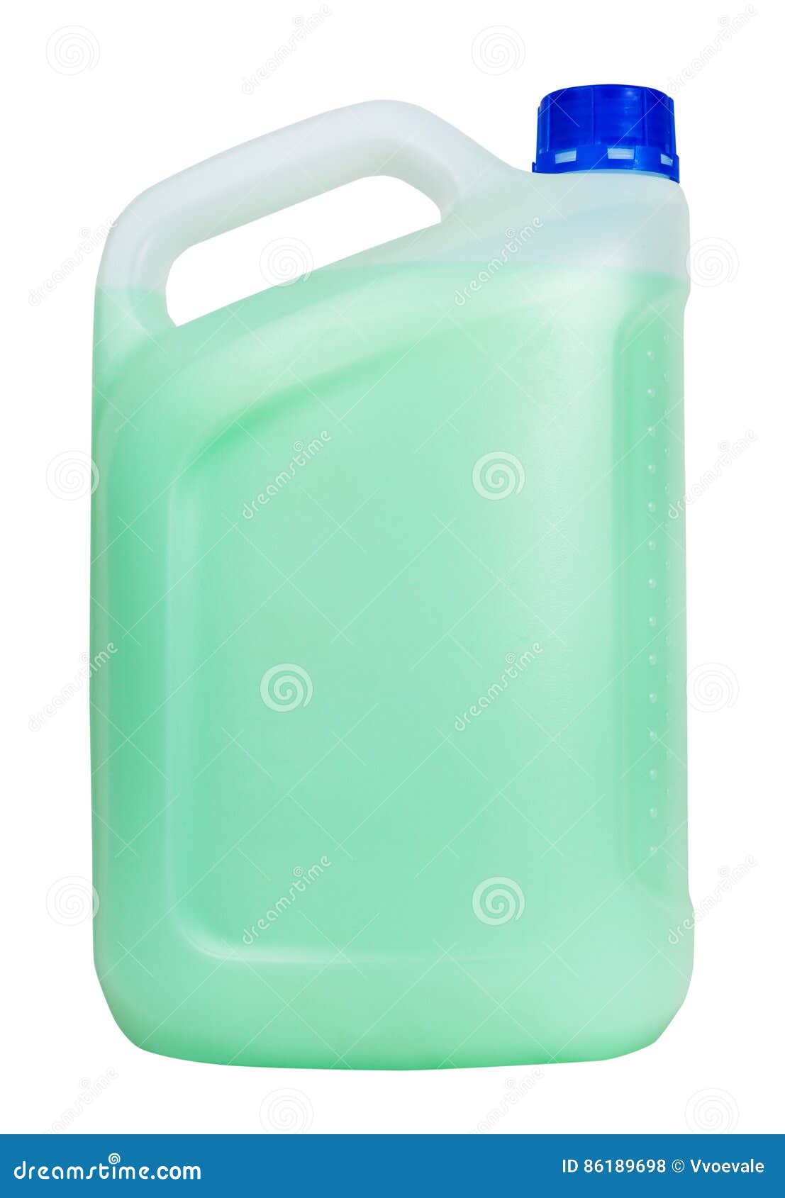 Side View of Plastic Jerrycan with Green Liquid Stock Photo - Image of ...