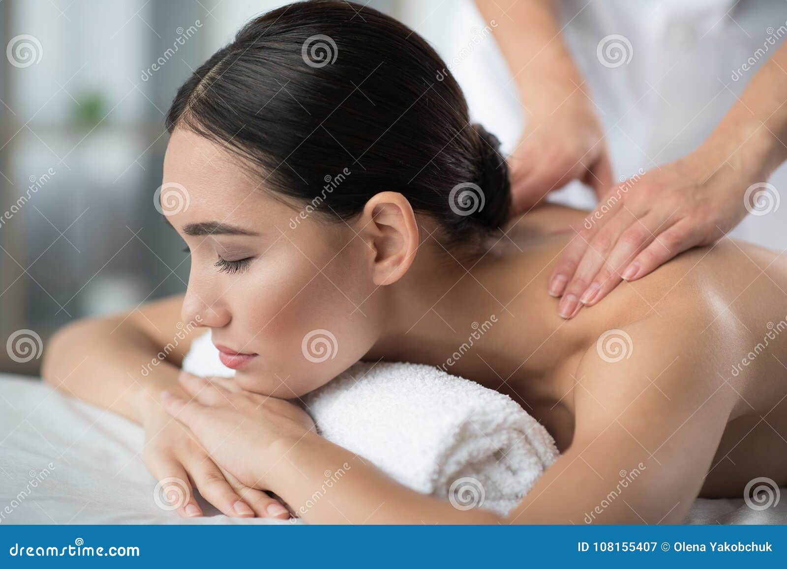 Sensual Young Woman Getting Relaxation Treatment at Spa Stock Image - Image  of asian, lifestyle: 108155407