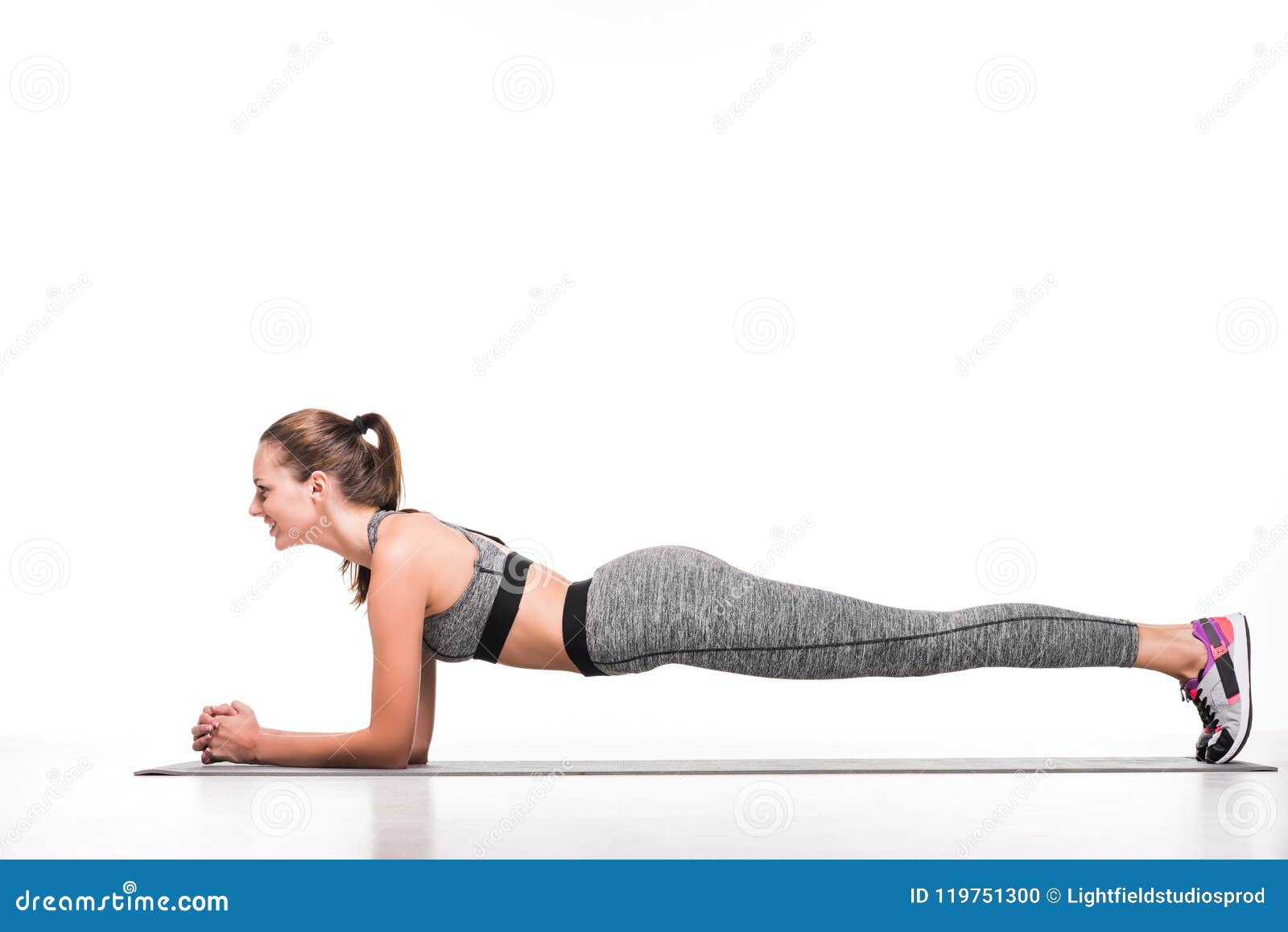 Free Stock Photo of Sport exercise - Woman planking