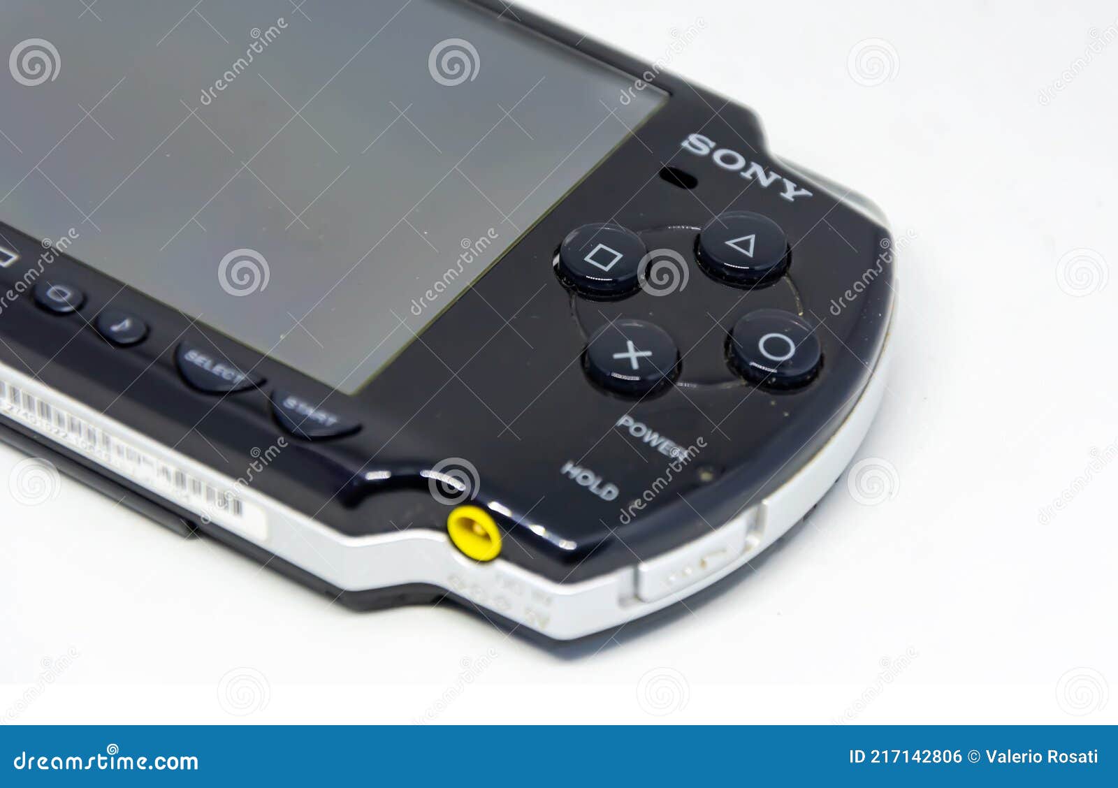 Side View of Sony PlayStation Portable PSP Editorial - Image disc, network: