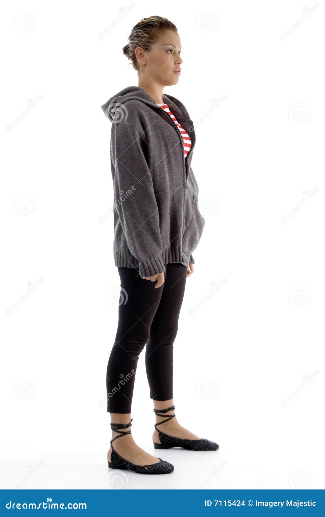 Young Woman Portrait Side View High-Res Stock Photo - Getty Images