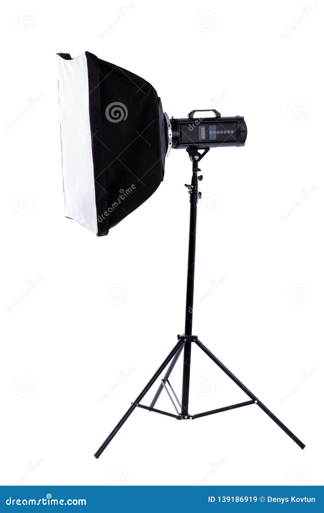 Side View Studio Flash with Clipping Path. Stock Image - Image of atelier,  clipping: 139186919
