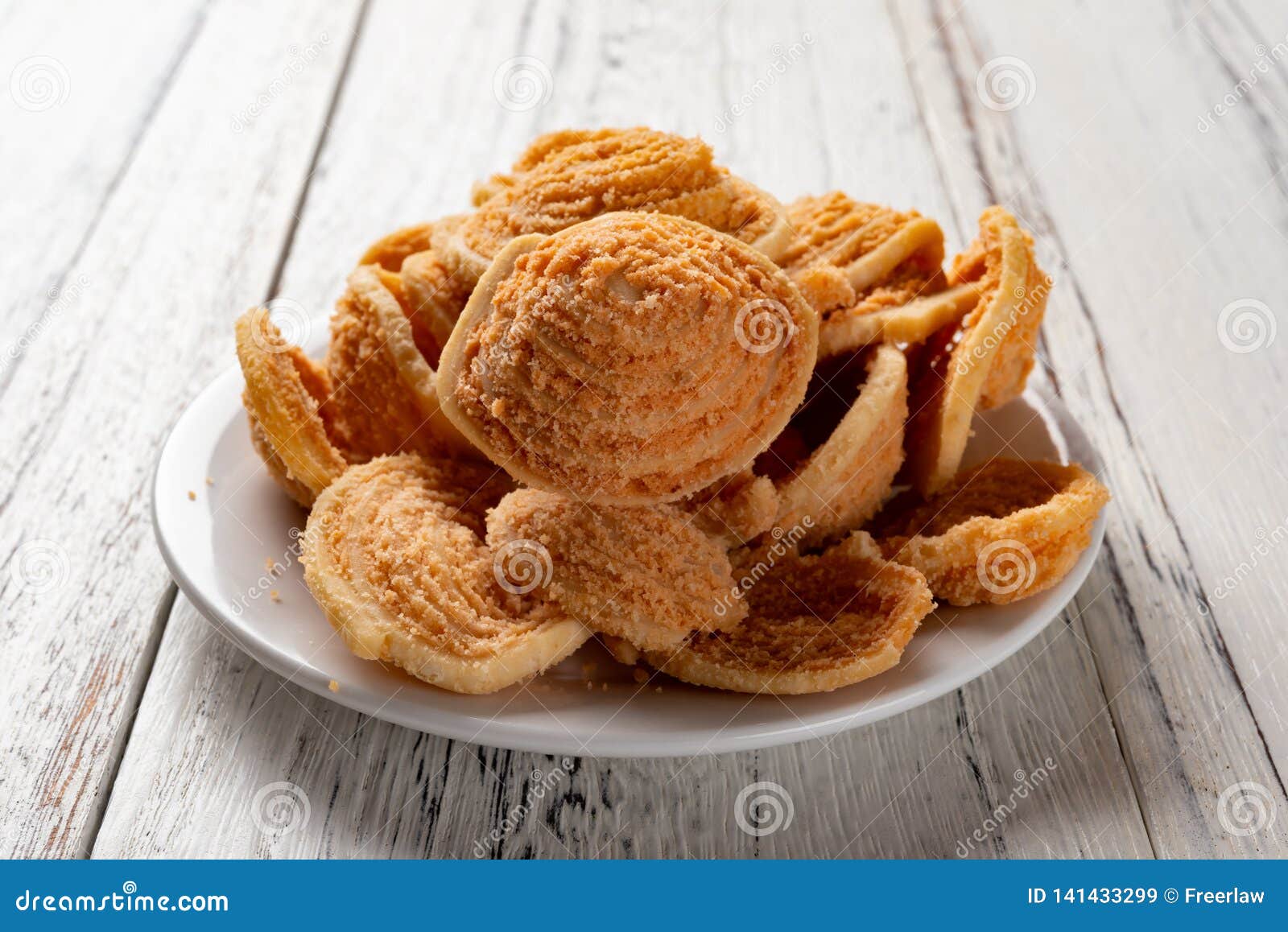 Traditional Chinese Snack of Deep Fried Biscuits Stock Image Image of