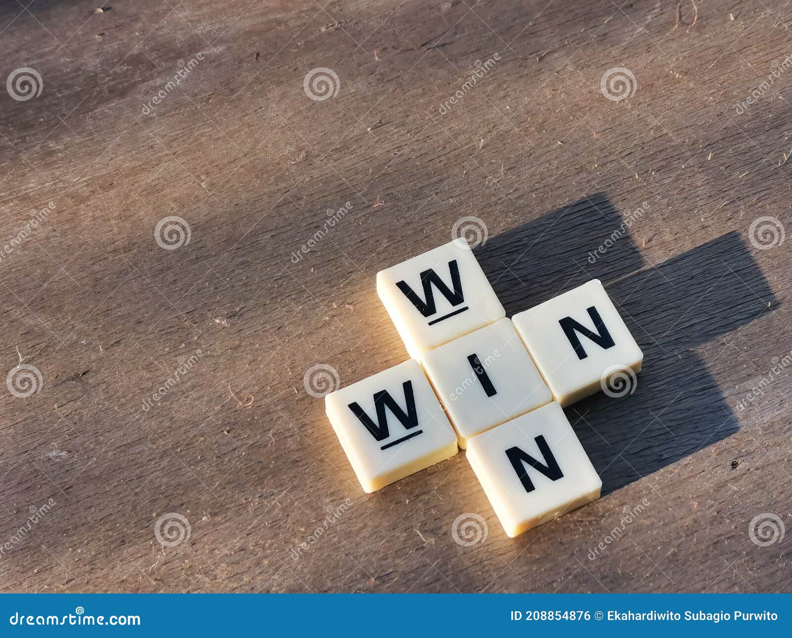 Side View WIN WIN Crossword by Square Letter Tiles Stock Photo Image Side View WIN WIN Crossword by Square Letter Tiles Stock Photo Image