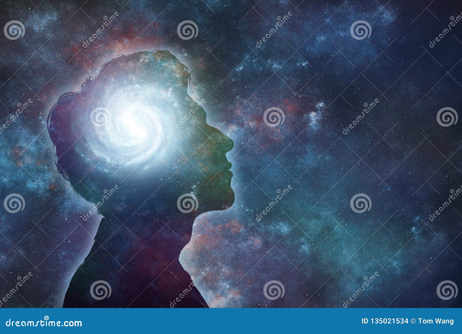 young man brain and thinking 