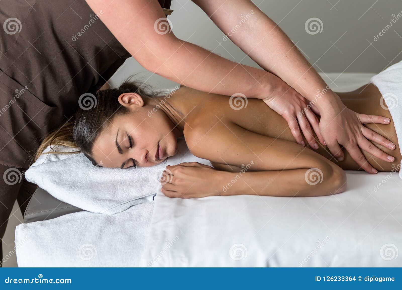 Lovely women relaxing sensual massage