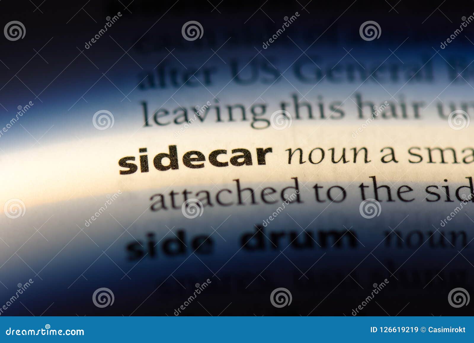 Sidecar stock image. Image of definition, macro, printed 126619219