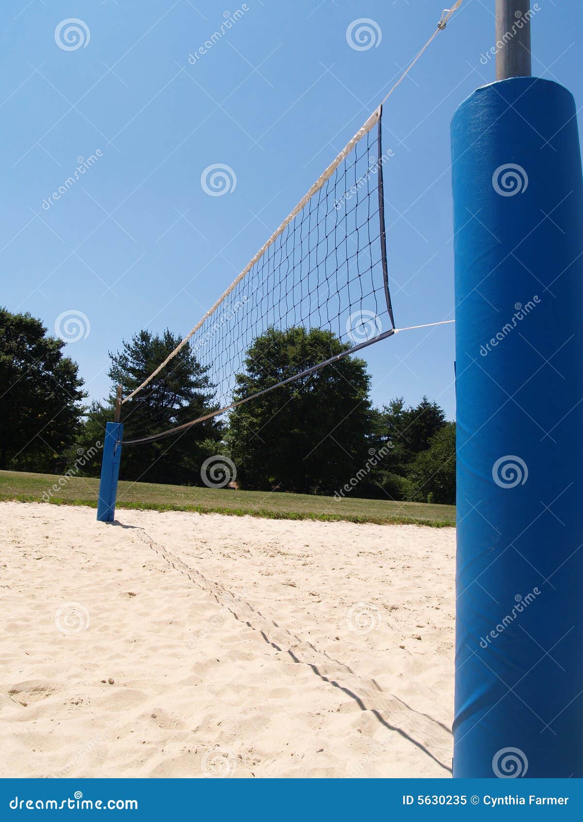 Sideview of Outdoor Volleyball Net Stock Image Image of sunshine