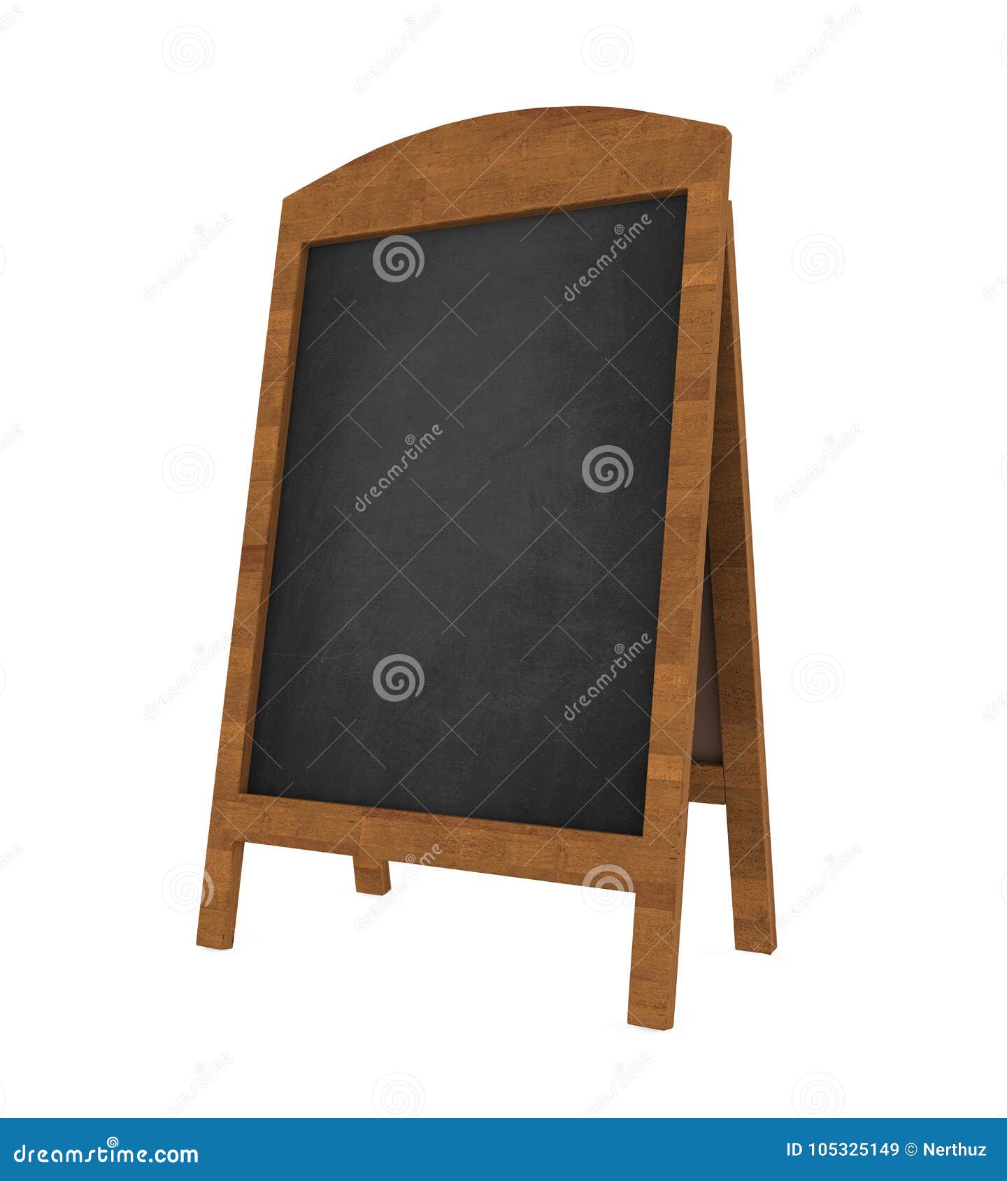 Sidewalk Chalkboard Isolated Stock Illustration - Illustration of cafe