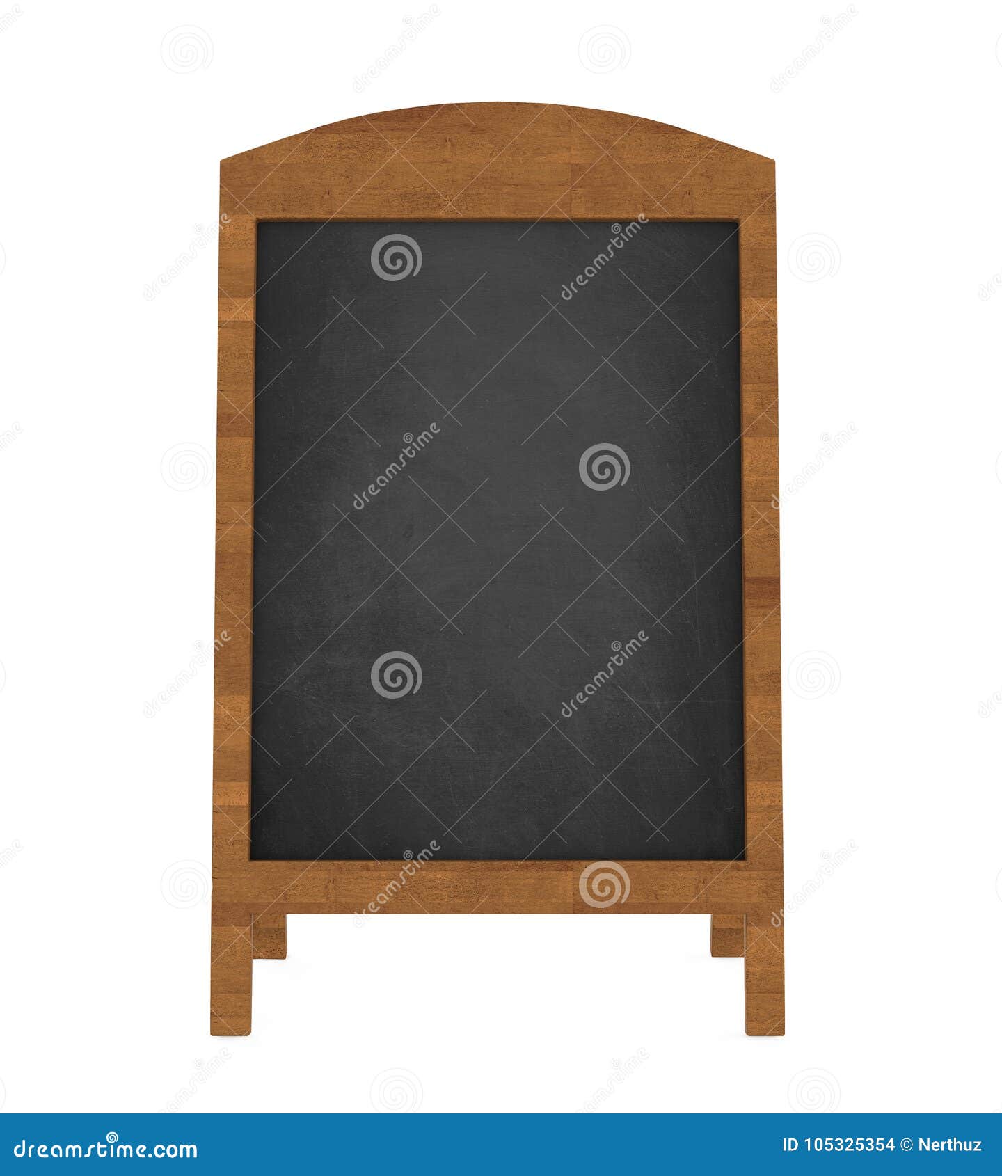 Sidewalk Chalkboard Isolated Stock Illustration - Illustration of copy