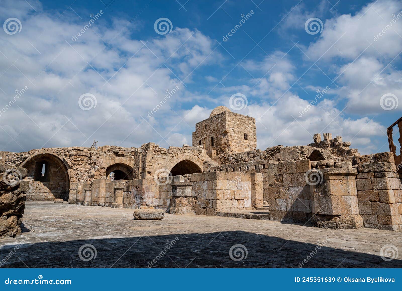 sidon sea castle, built by the crusaders, lebanon