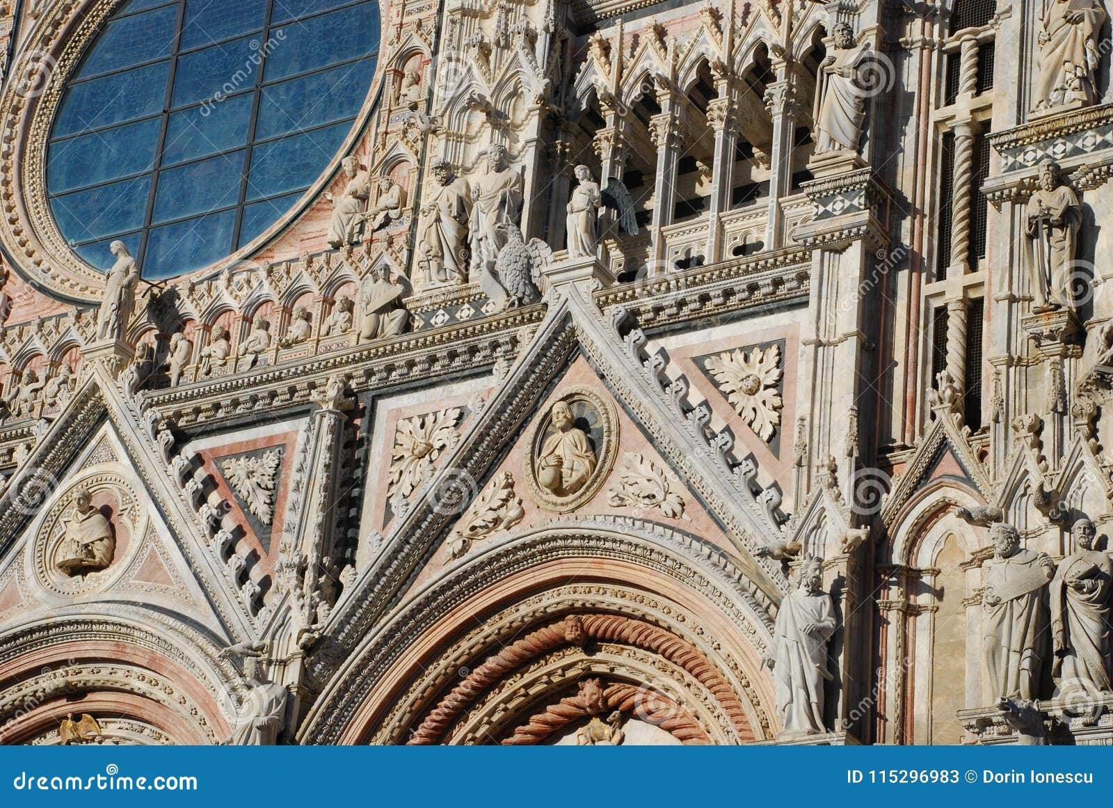 Siena Cathedral Building Landmark Cathedral Architecture Stock
