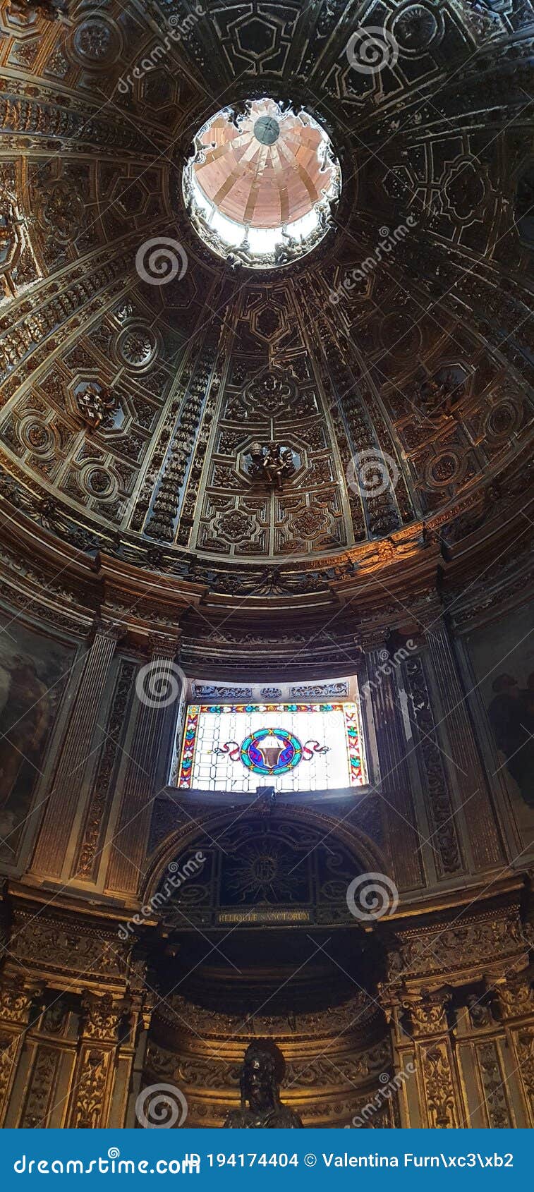 Siena Cathedral, the Dome, View from Inside. Lateral Vault Editorial