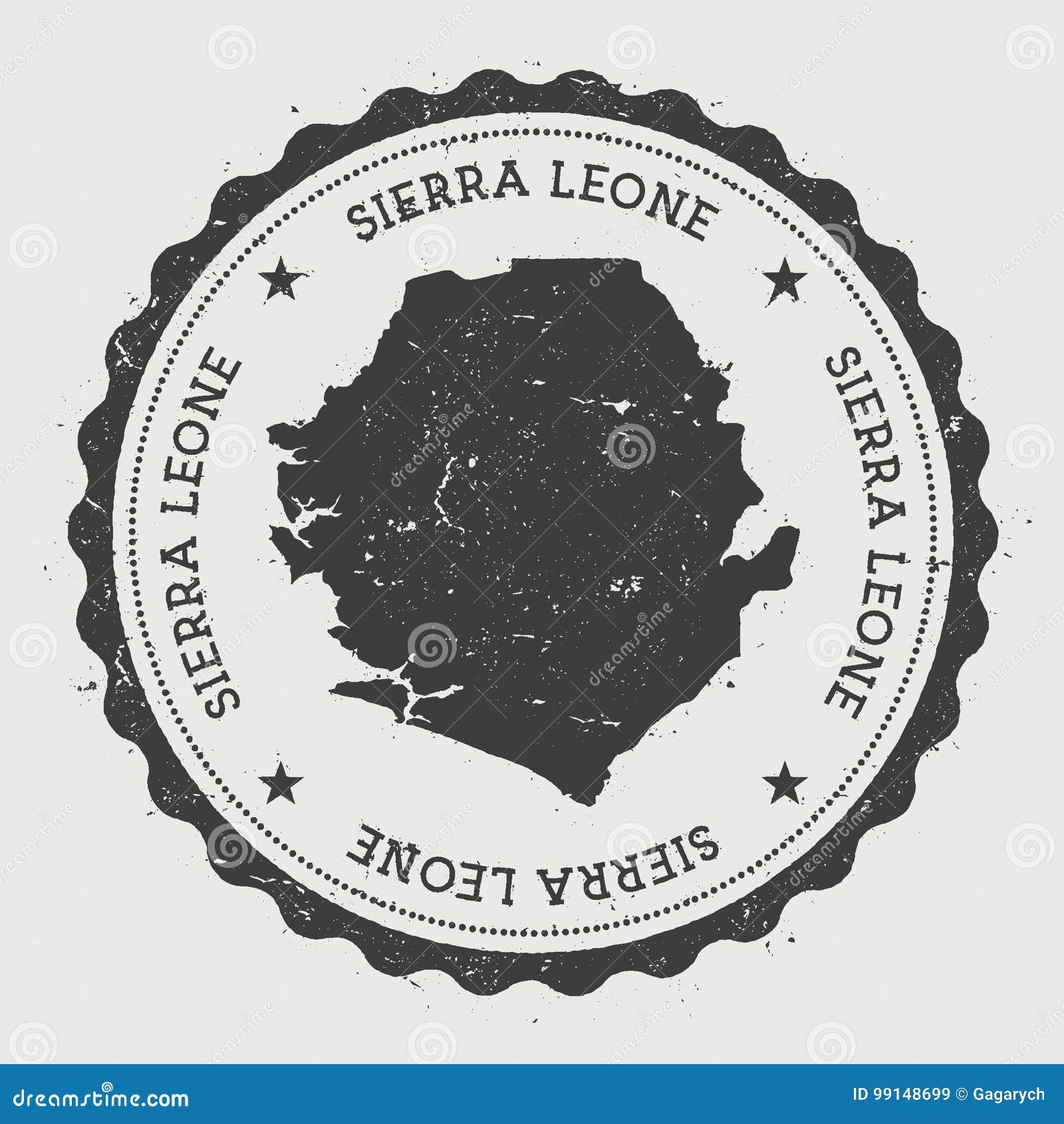sierra leone hipster round rubber stamp with.