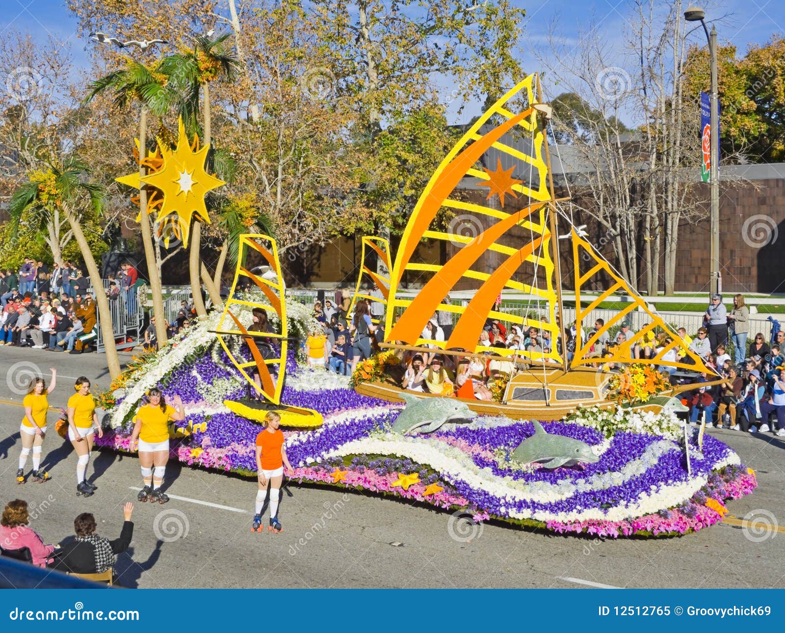 Sierra Madre S Rose Bowl Parade Float Editorial Image Image of