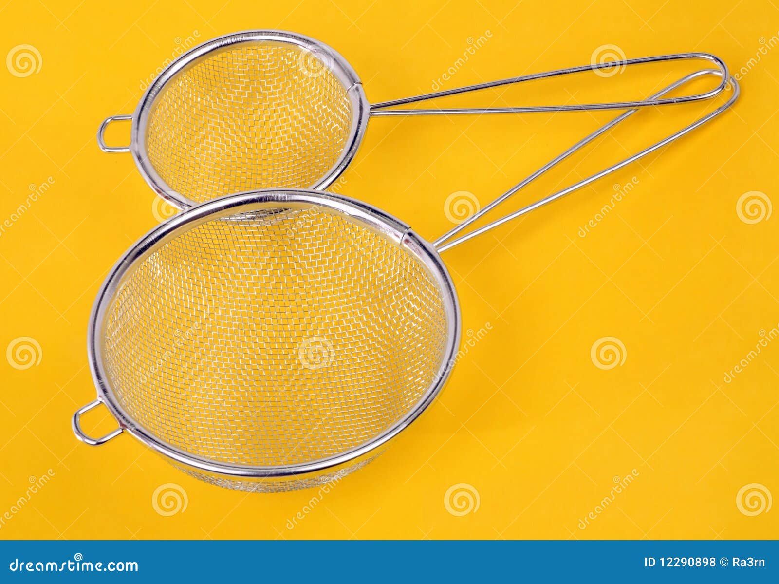 Sieve stock photo. Image of utensil, silver, yellow, equipment 12290898