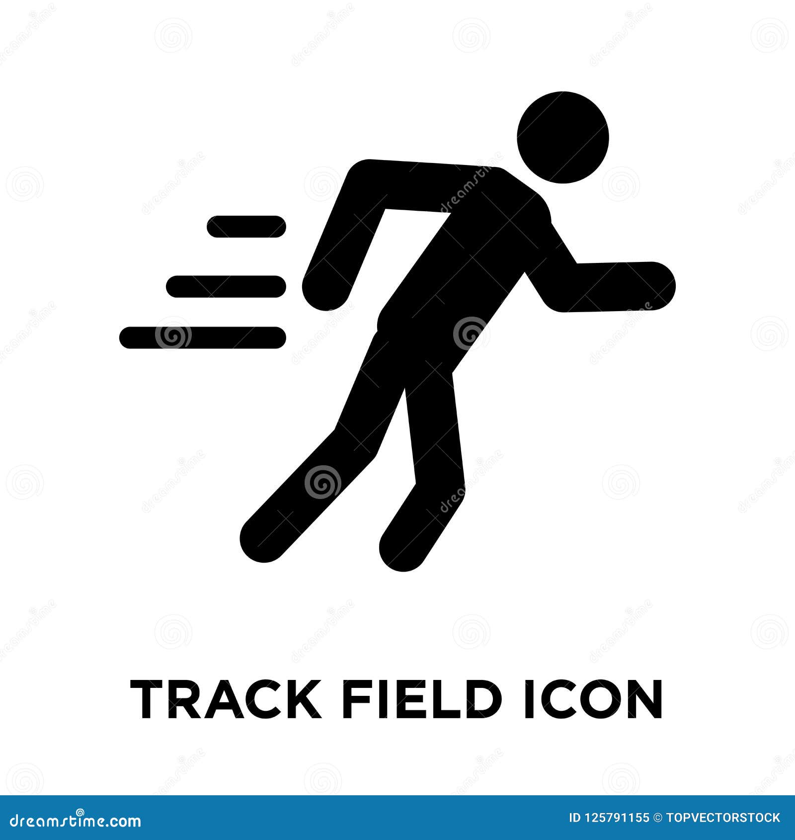Ícone de símbolo de sinal de logotipo de trilha de trilha de
