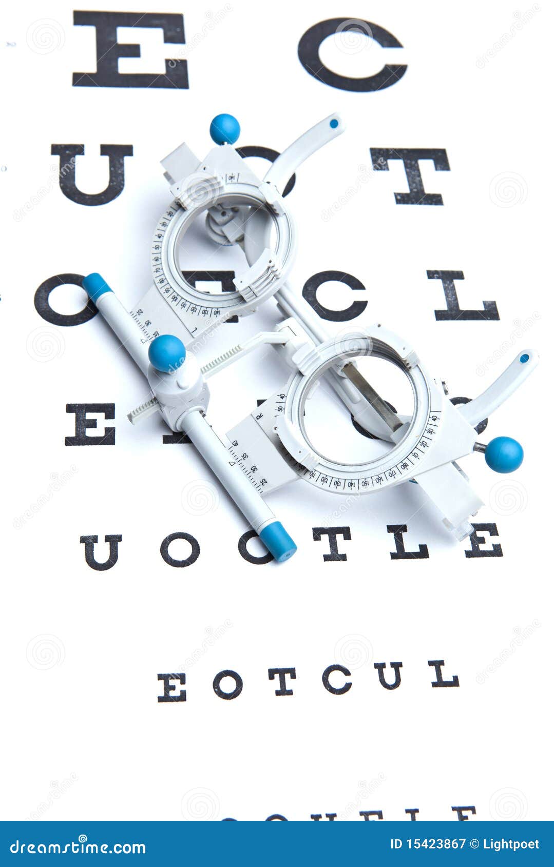 sight measuring spectacles & eye chart