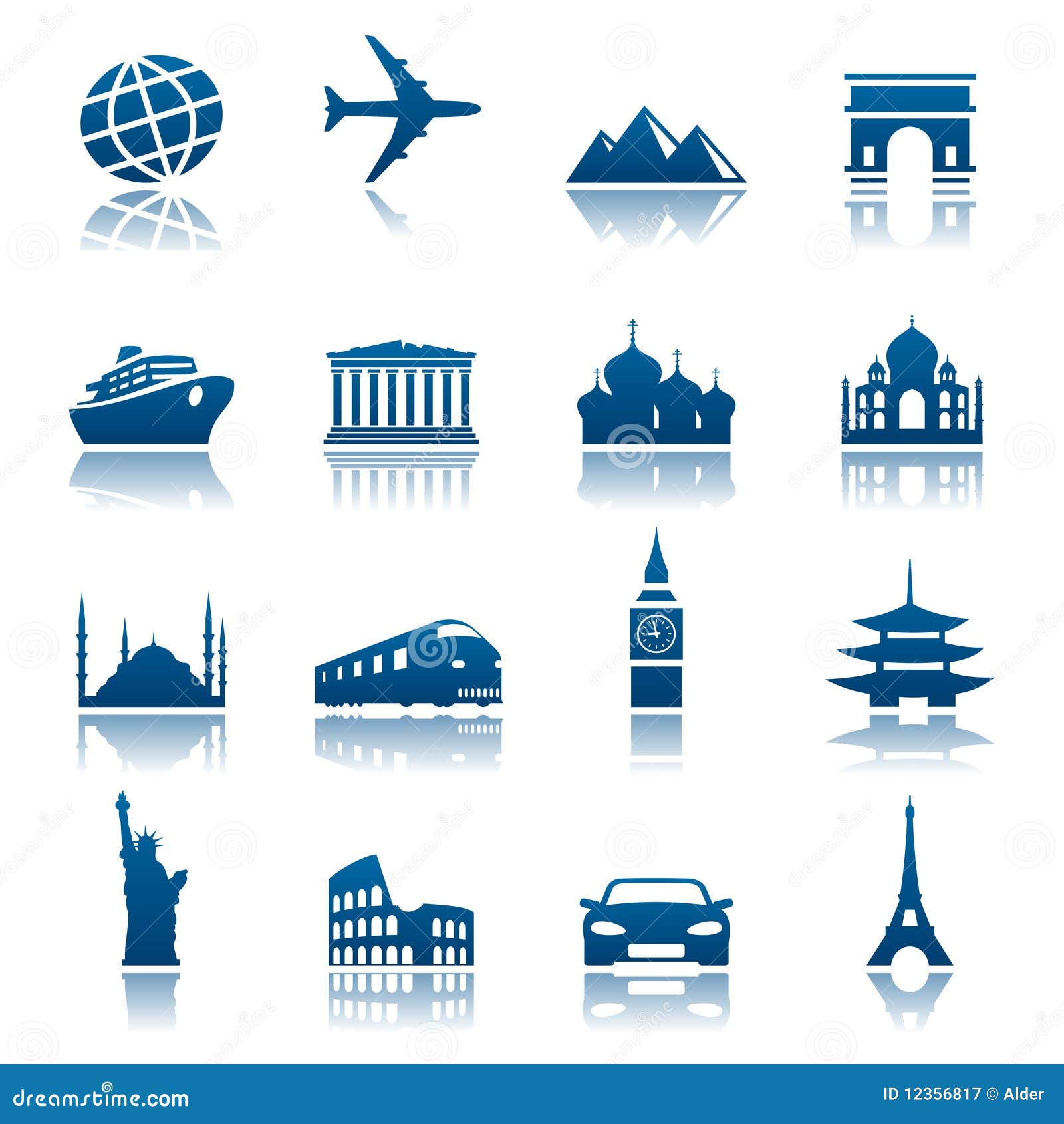 sights & transportation icons