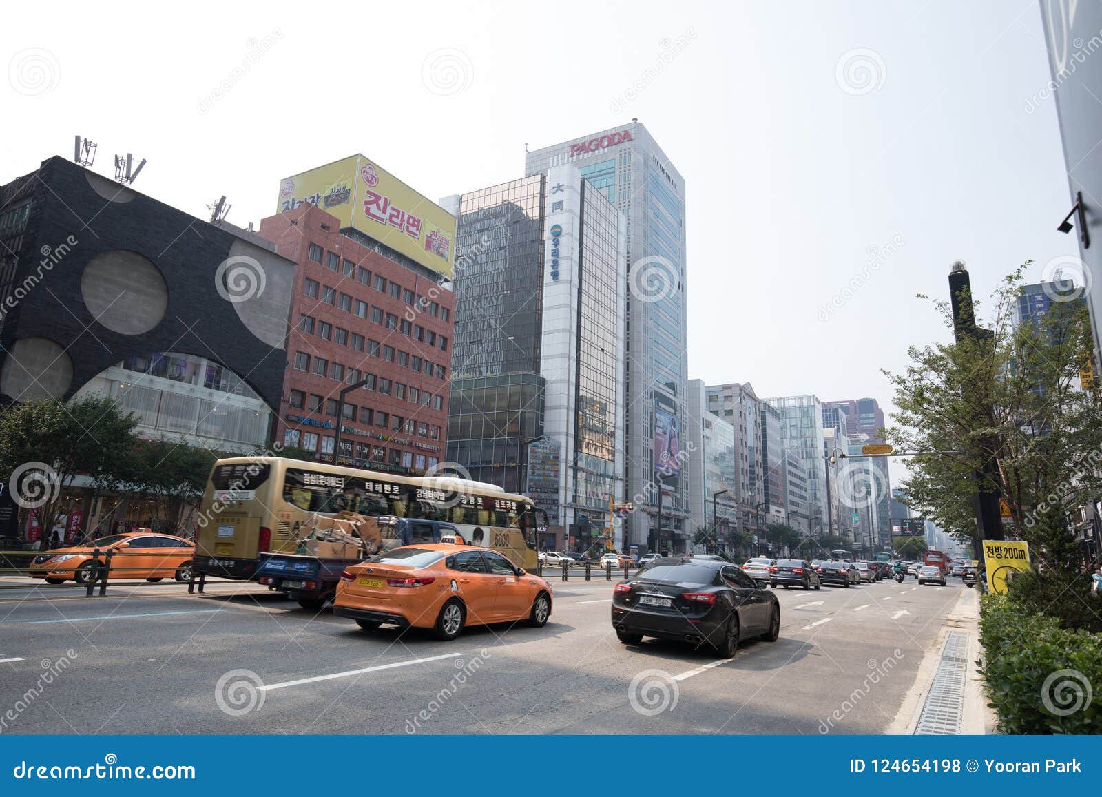 Sightseeing Around Gangnam Station With Skyscrapers In Seoul City Editorial Stock Photo - Image ...