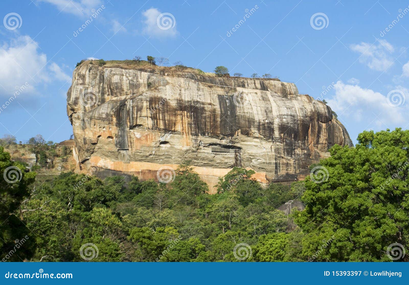 Sigiriya Felsen, Sri Lanka stockbild. Bild von frech - 15393397