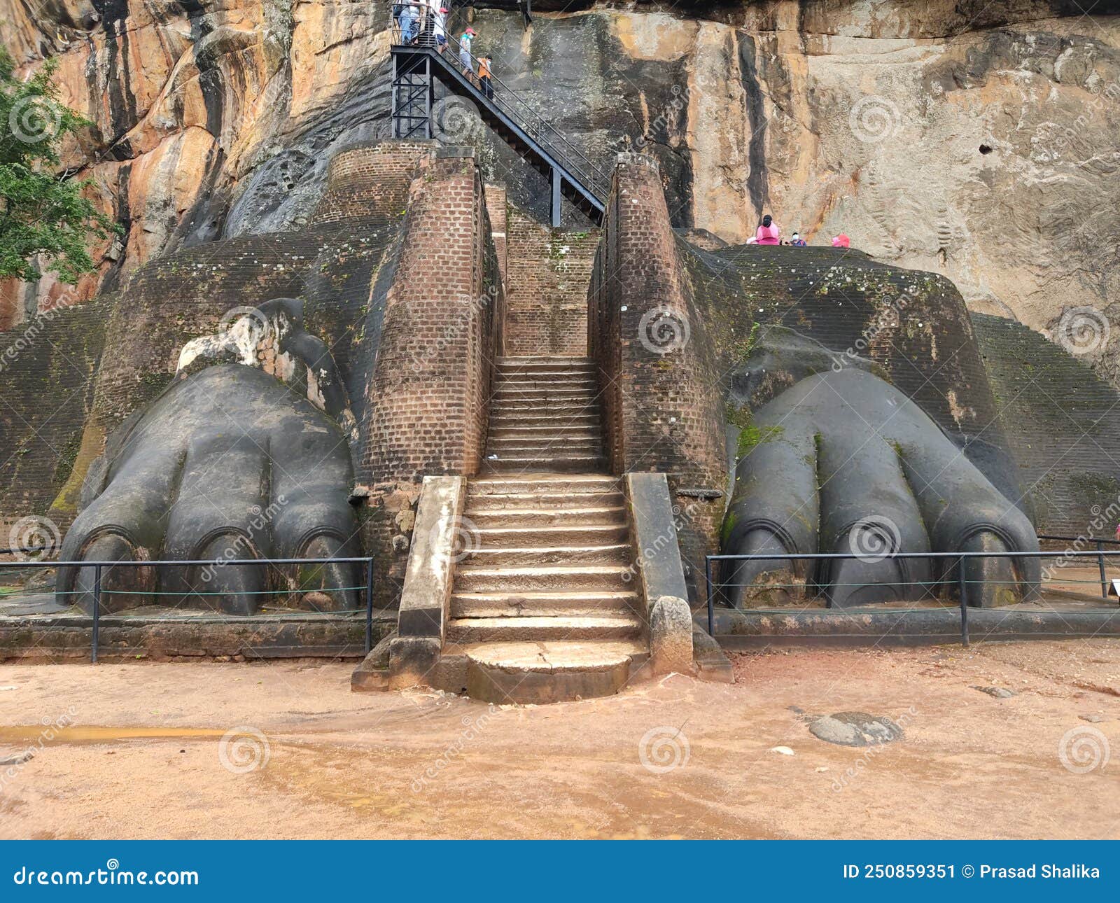 Sigiriya Lion Foot Stock Image Image Of Rock Sigiriya 250859351