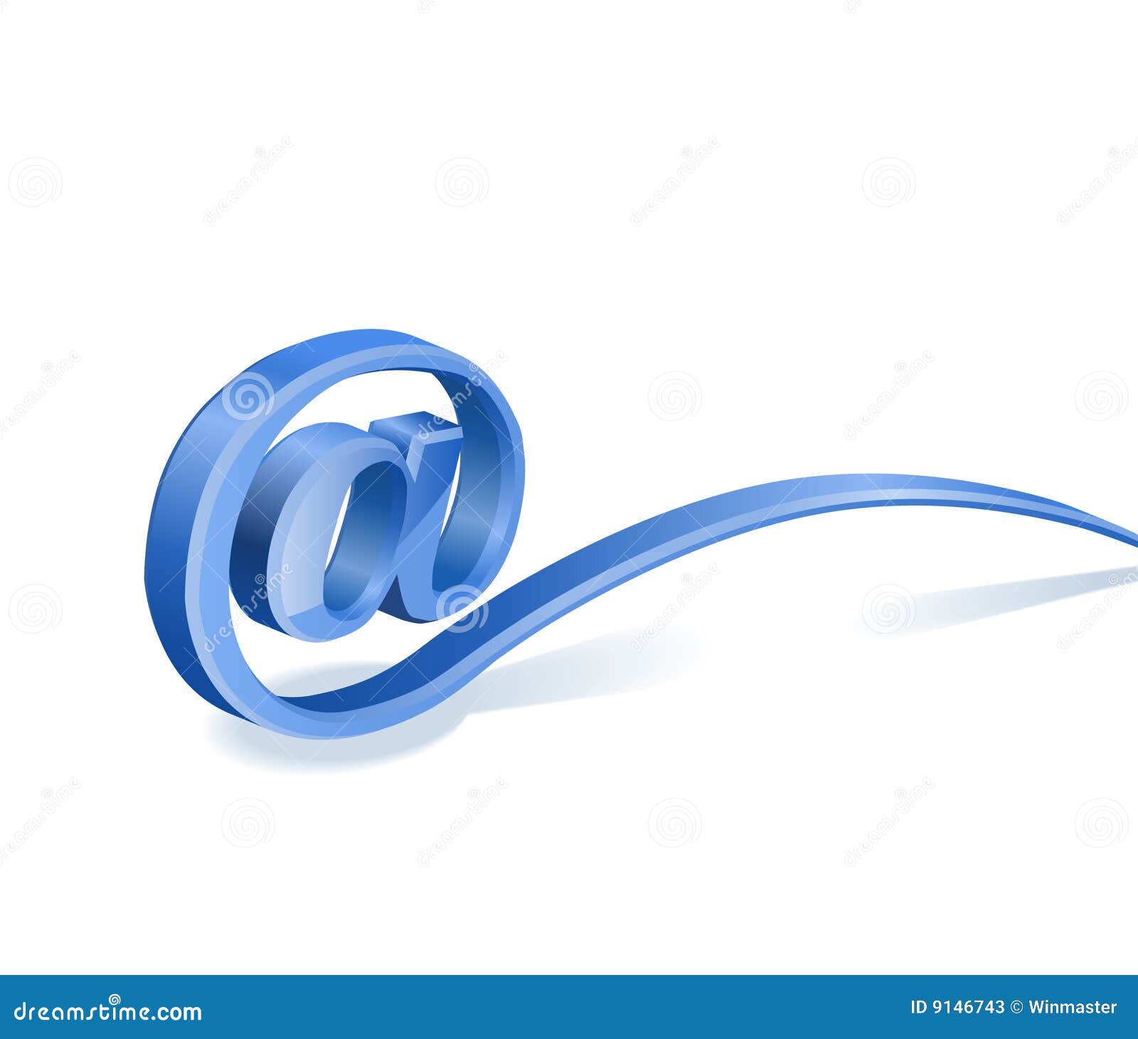 Atsign stock vector. Illustration of email, clip, letter 9146743