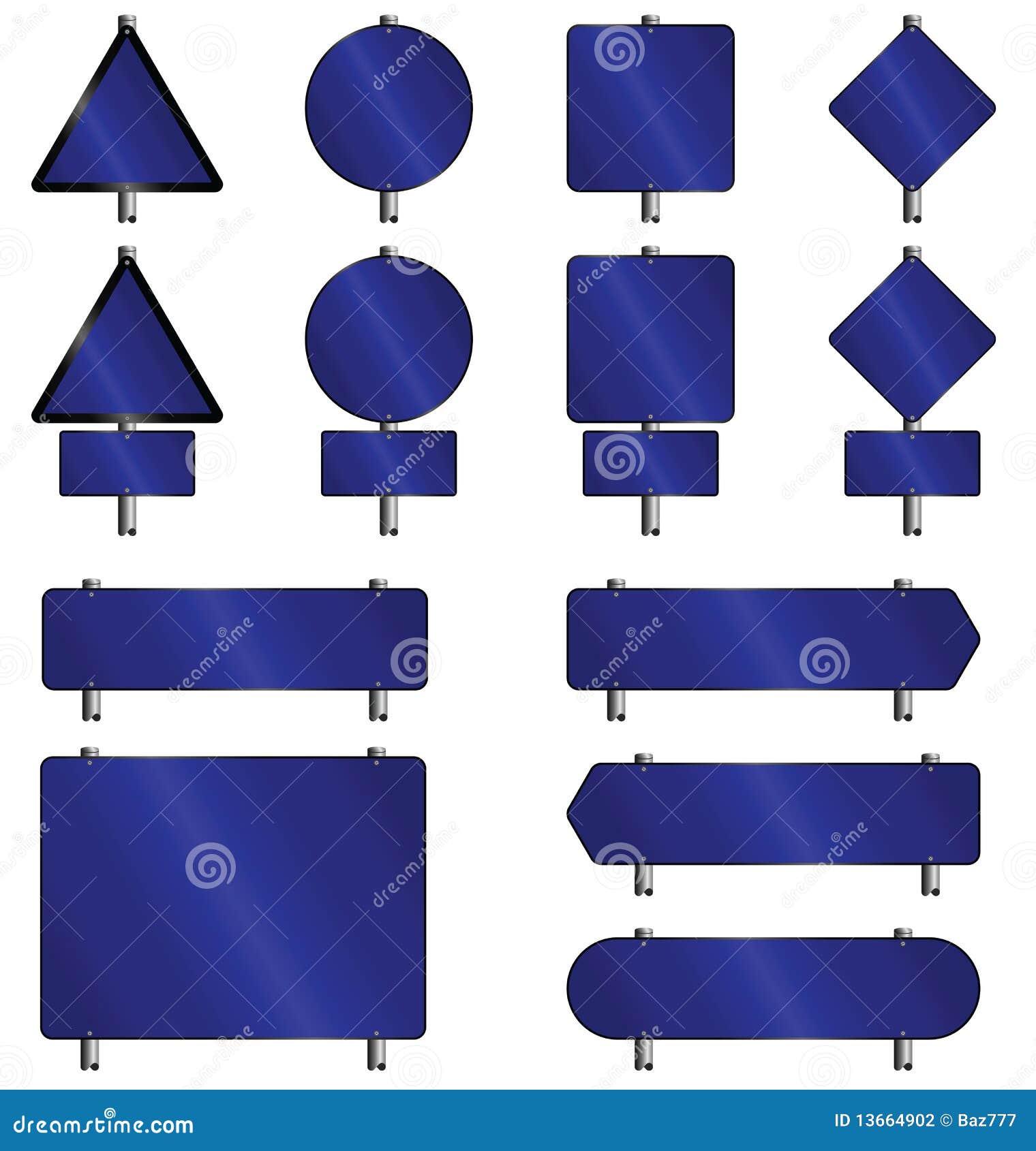 Sign collection stock vector. Illustration of clear, isolated 13664902