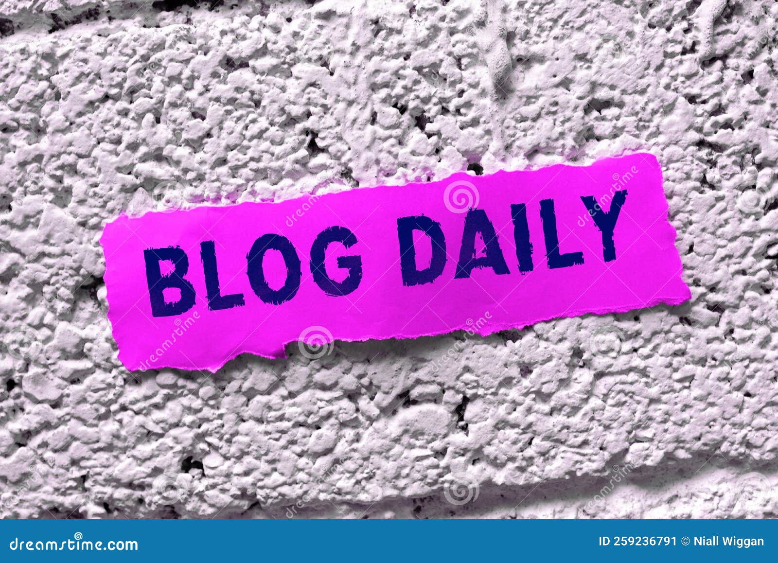 conceptual display blog daily. business concept daily posting of any event via internet or media tools