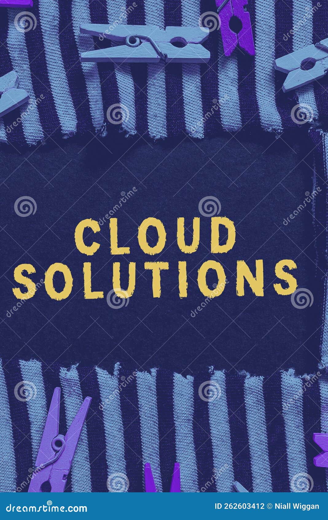 sign displaying cloud solutions. business approach ondemand services or resources accessed via the internet