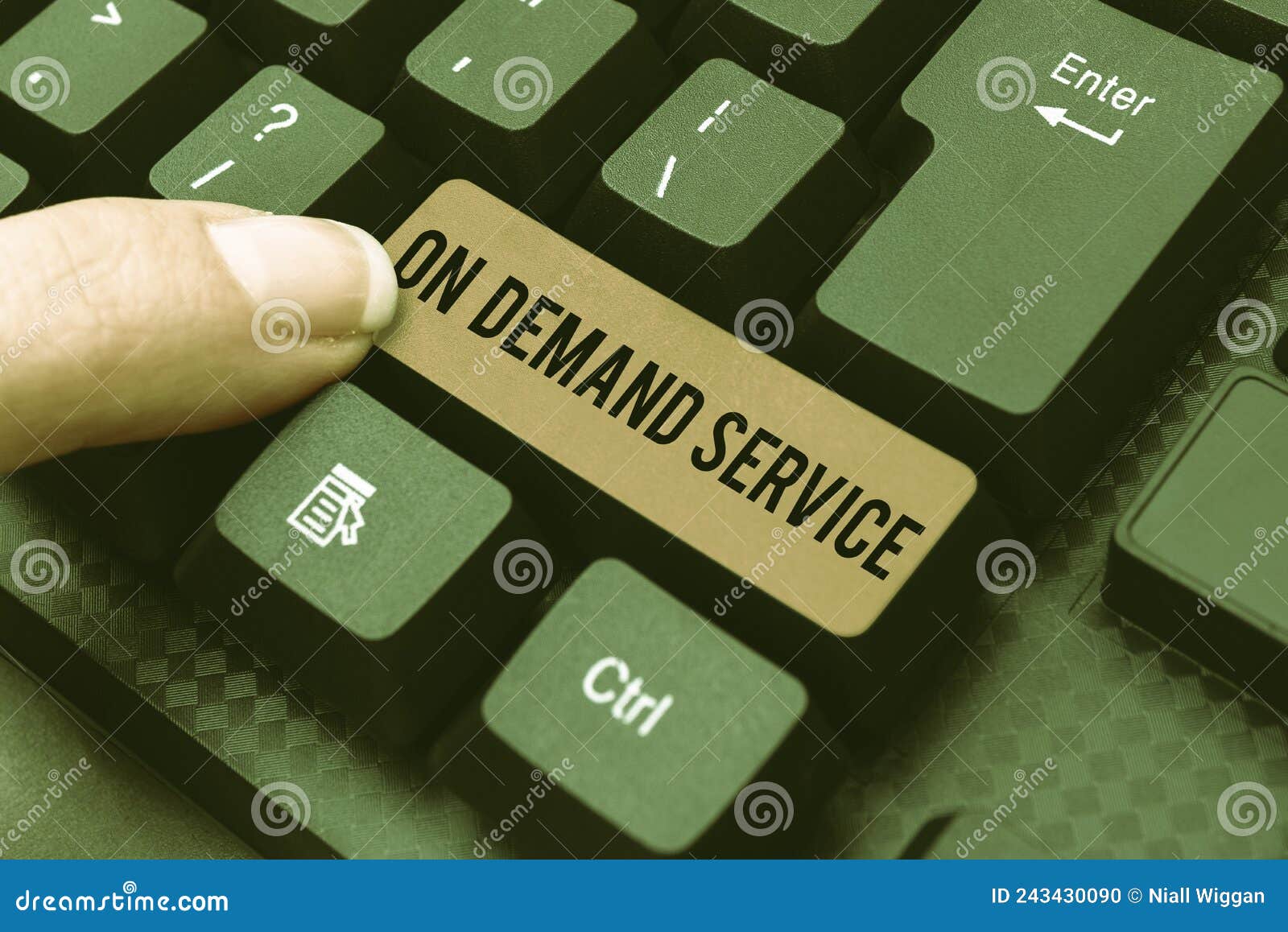 Sign Displaying on Demand Service. Business Idea Allows Consumers To