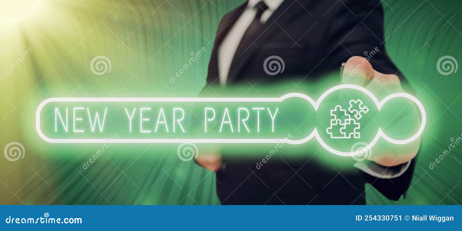 Sign Displaying New Year Party. Concept Meaning Celebration of the 365