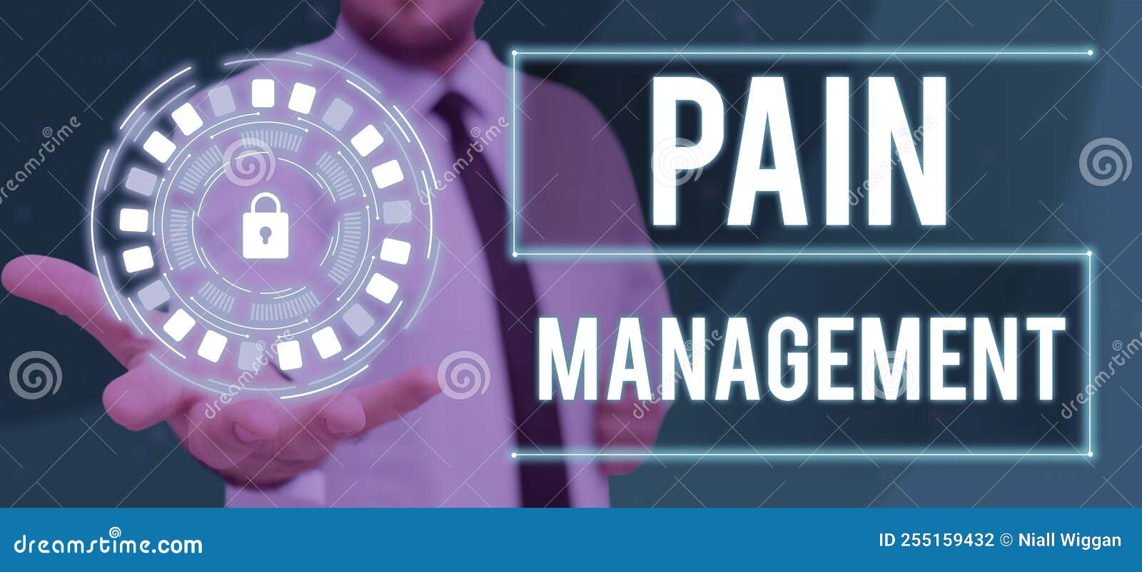 Sign Displaying Pain Managementa Branch of Medicine Employing an