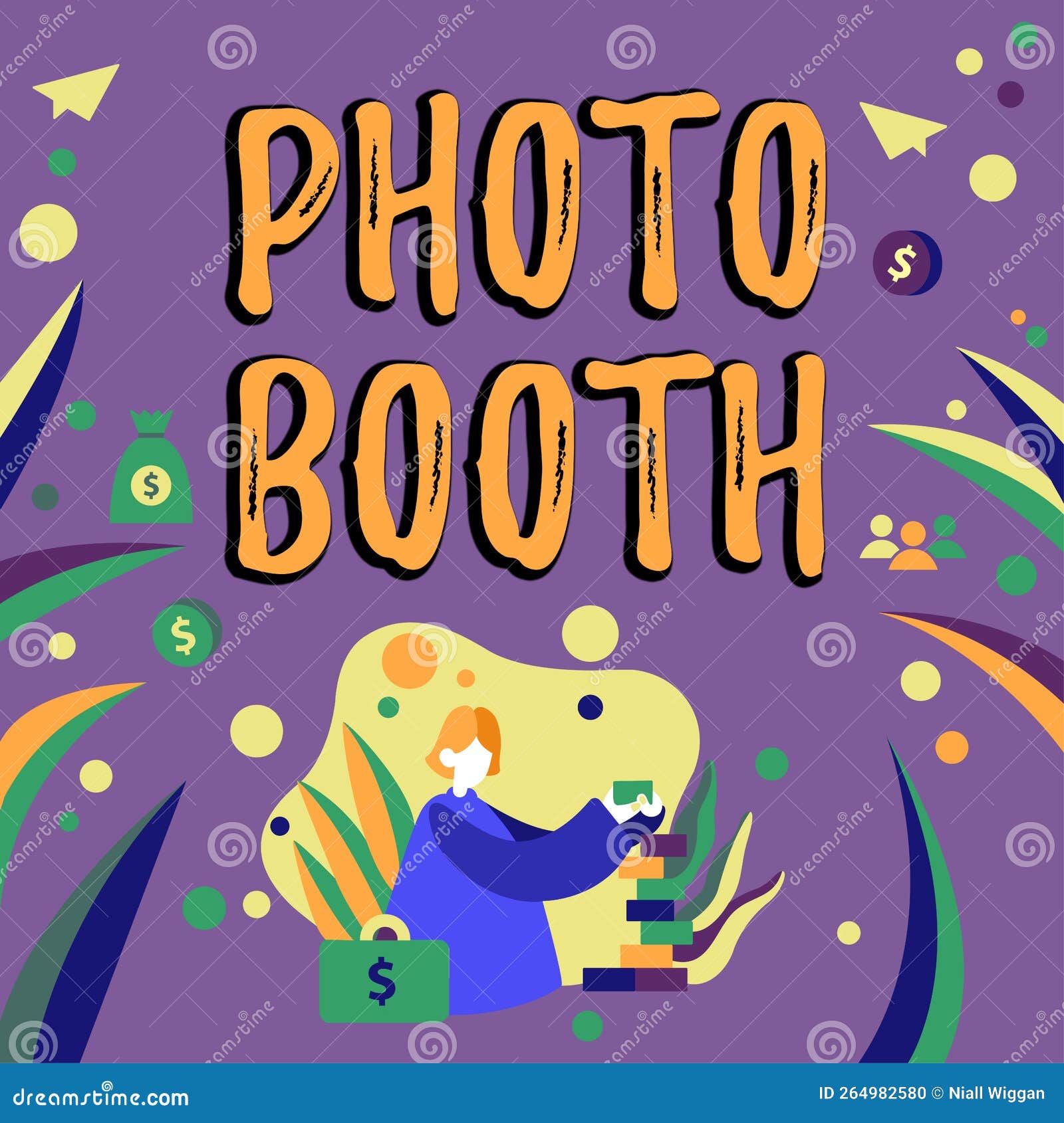 Text Sign Showing Photo Booth. Concept Meaning Form of Photo Sharing and  Publishing in the Format of a Blog Stock Illustration - Illustration of  concept, workplace: 264982580