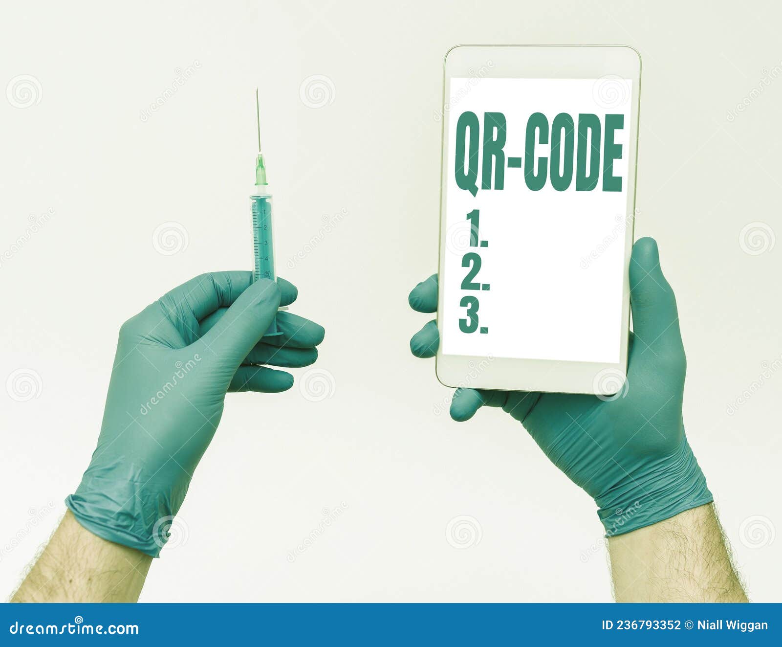 sign displaying qr code. word written on the trademark for a type of matrix barcode a machinereadable code research