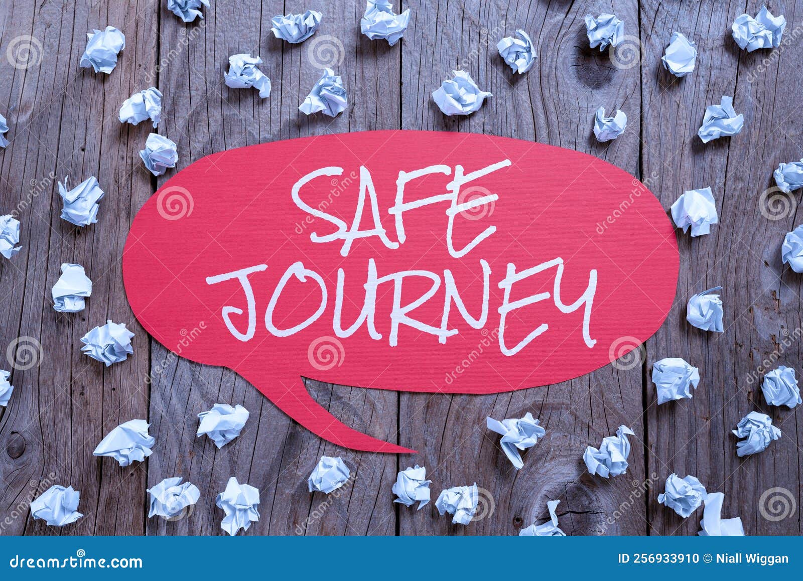 Sign Displaying Safe Journey. Business Approach Blessing Bid ...