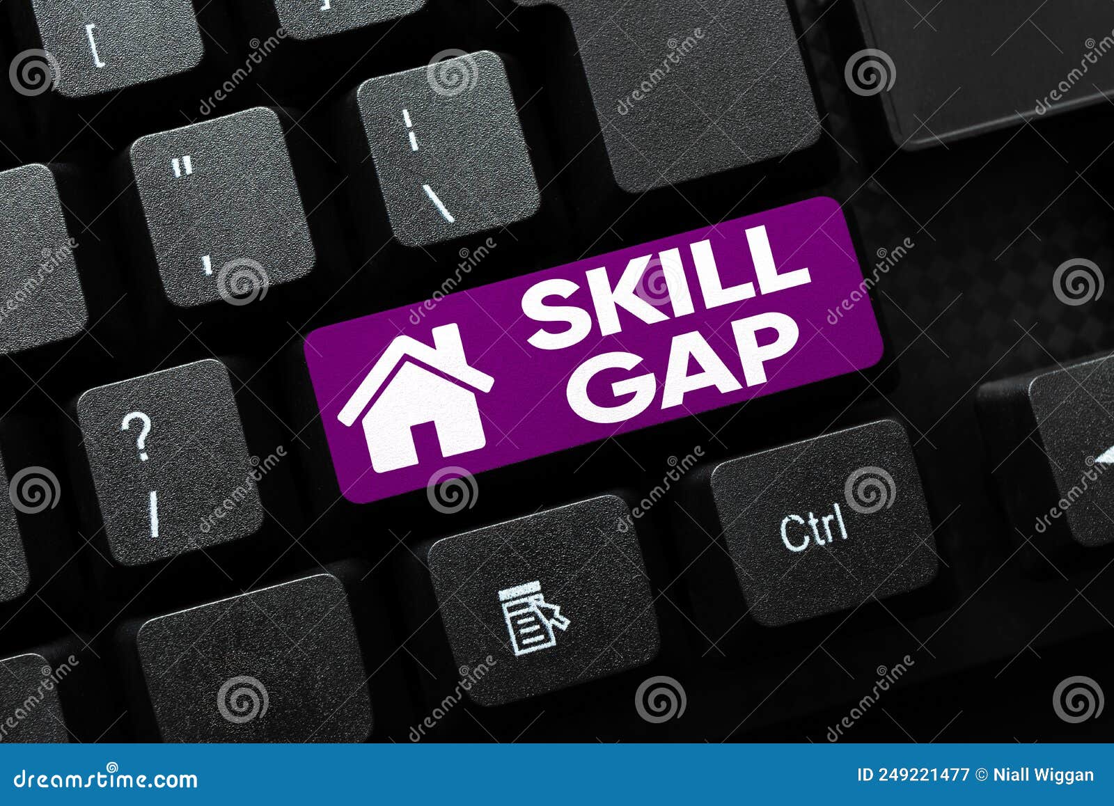 sign displaying skill gap. business approach refering to a person s is weakness or limitation of knowlege -48932
